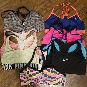 Victoria's Secret,  Pink, Nike bra lot